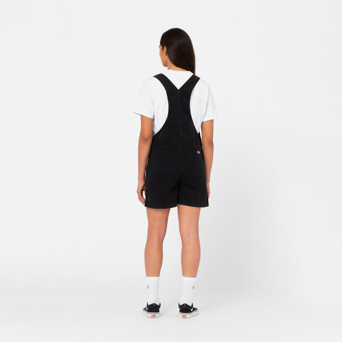 DICKIES - DUCK CANVAS SHORT BIB W - SW BLACK