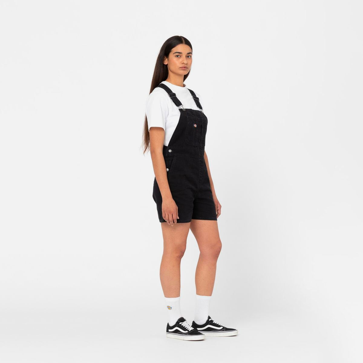 DICKIES - DUCK CANVAS SHORT BIB W - SW BLACK