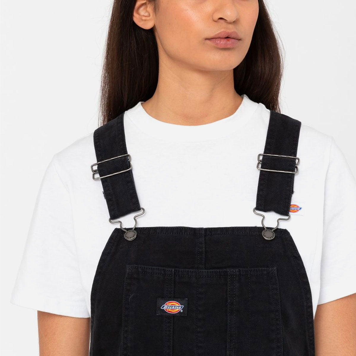DICKIES - DUCK CANVAS SHORT BIB W - SW BLACK