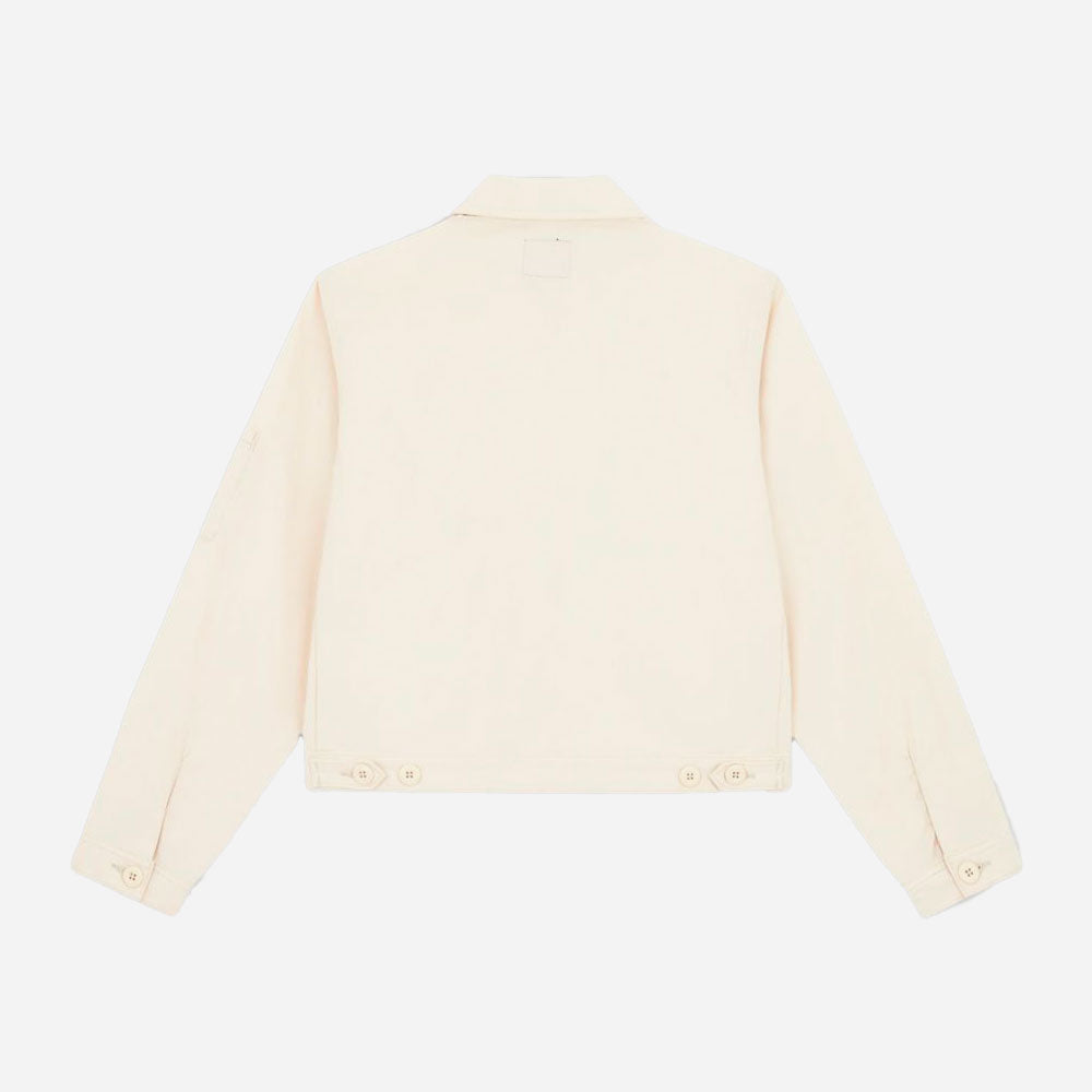 DICKIES - UNLINED CROPPED EISENHOWER JACKET REC - WHITECAP GRAY