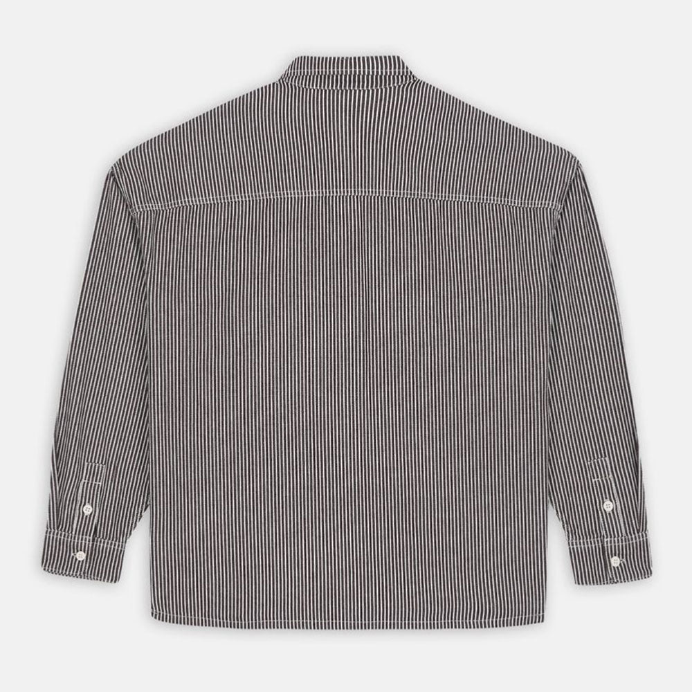 DICKIES - HICKORY LS SHIRT - Dark Brown Hickory