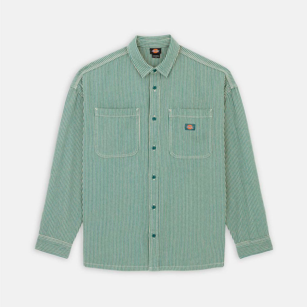 DICKIES - HICKORY SHIRT LS - Lincoln Green