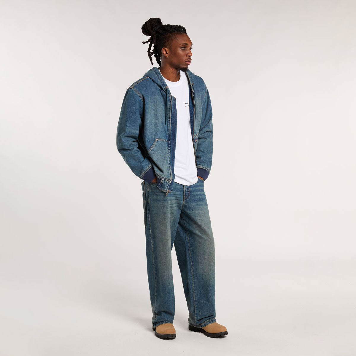 Dickies - HILHAM DENIM - Khaki Tinted Blue