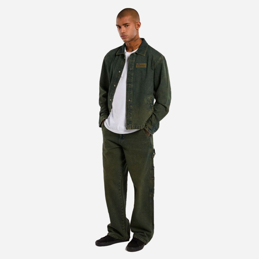 Dickies - LEWISTOWN DENIM JACKET - Green Tone Fade