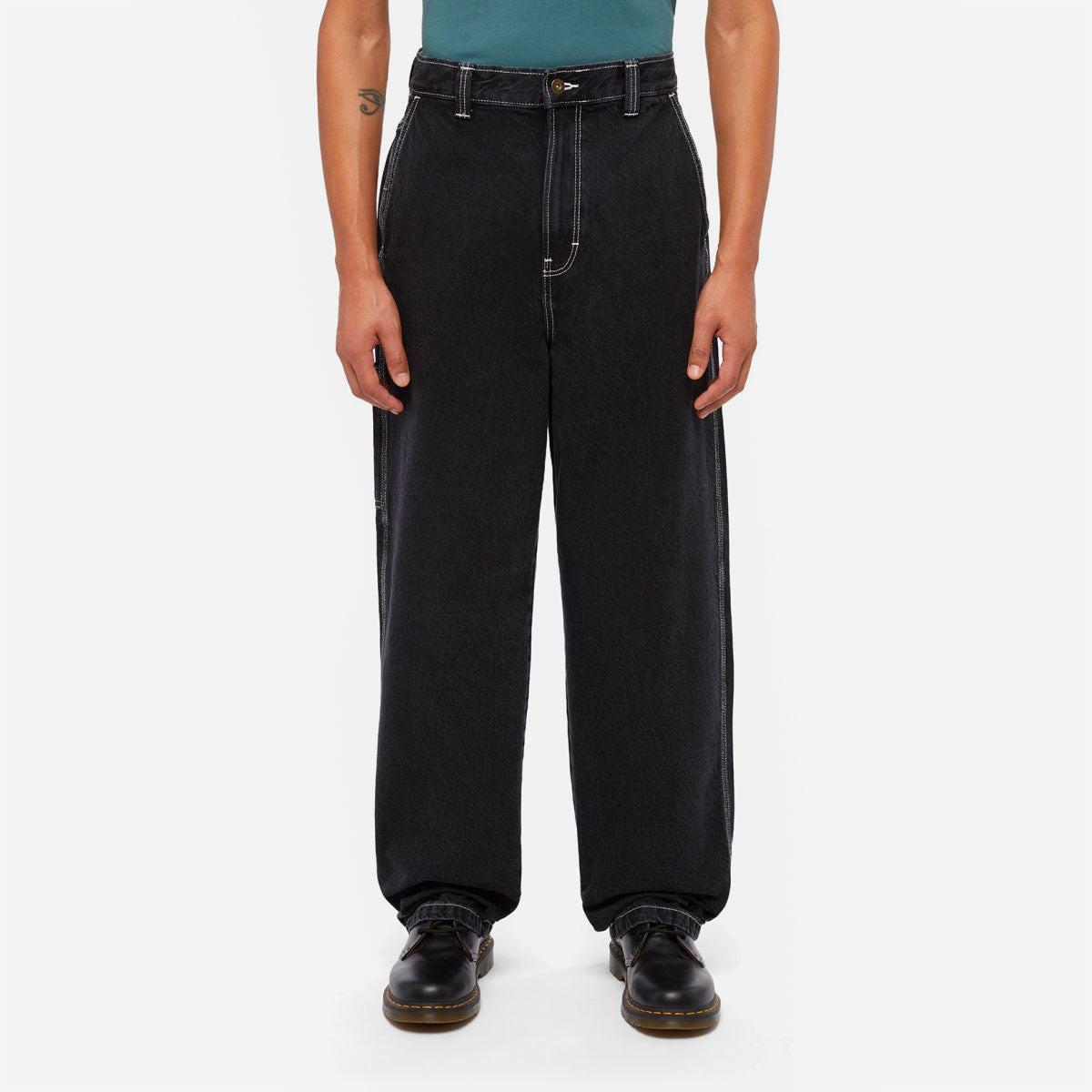 DICKIES - MADISON BAGGY FIT DENIM - Black Wash