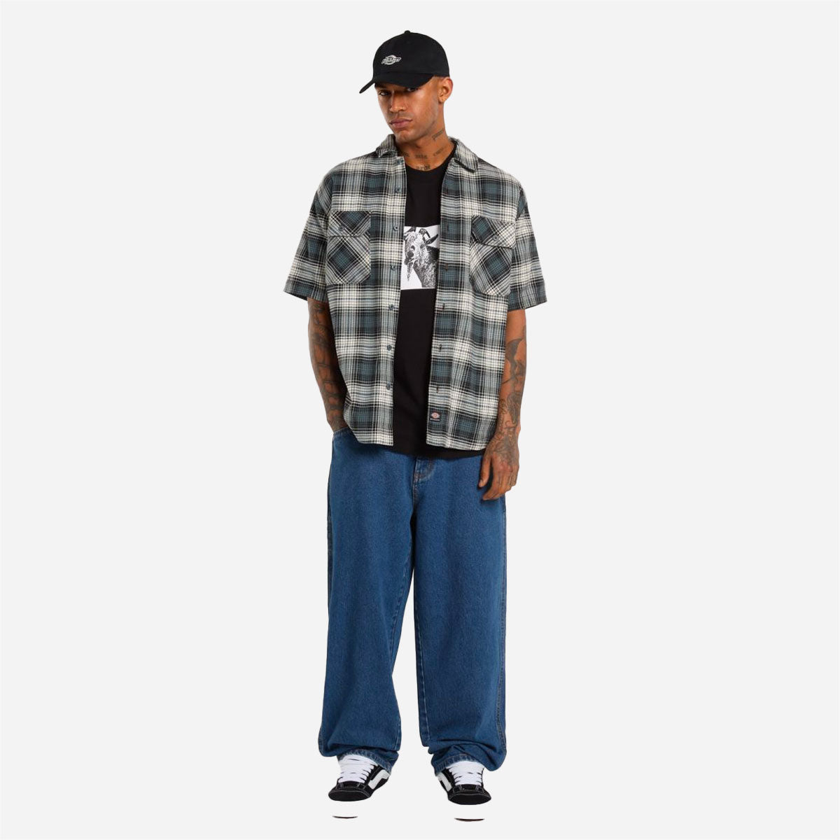 Dickies - Mike Anderson Check SS Shirt - Stormy Weather