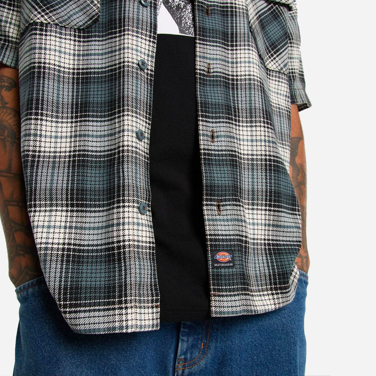Dickies - Mike Anderson Check SS Shirt - Stormy Weather
