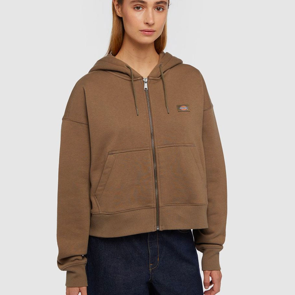 DICKIES - W OAKPORT ZIP HOODIE - Mushroom
