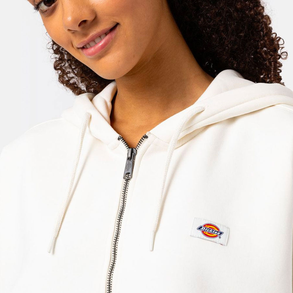 DICKIES W - OAKPORT ZIP HOODIE - ECRU