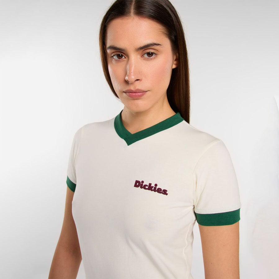 Dickies W - Slayden Ringer Tee SS - Egret