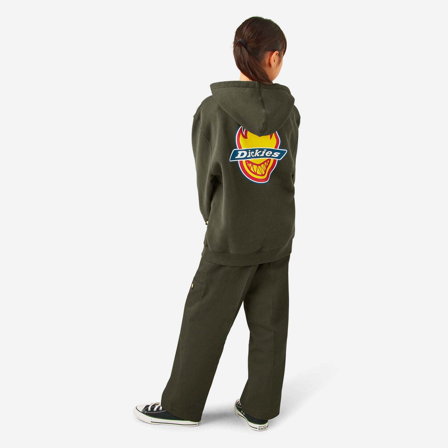 DICKIES X SPITFIRE - HOODIE KIDS - Olive Green
