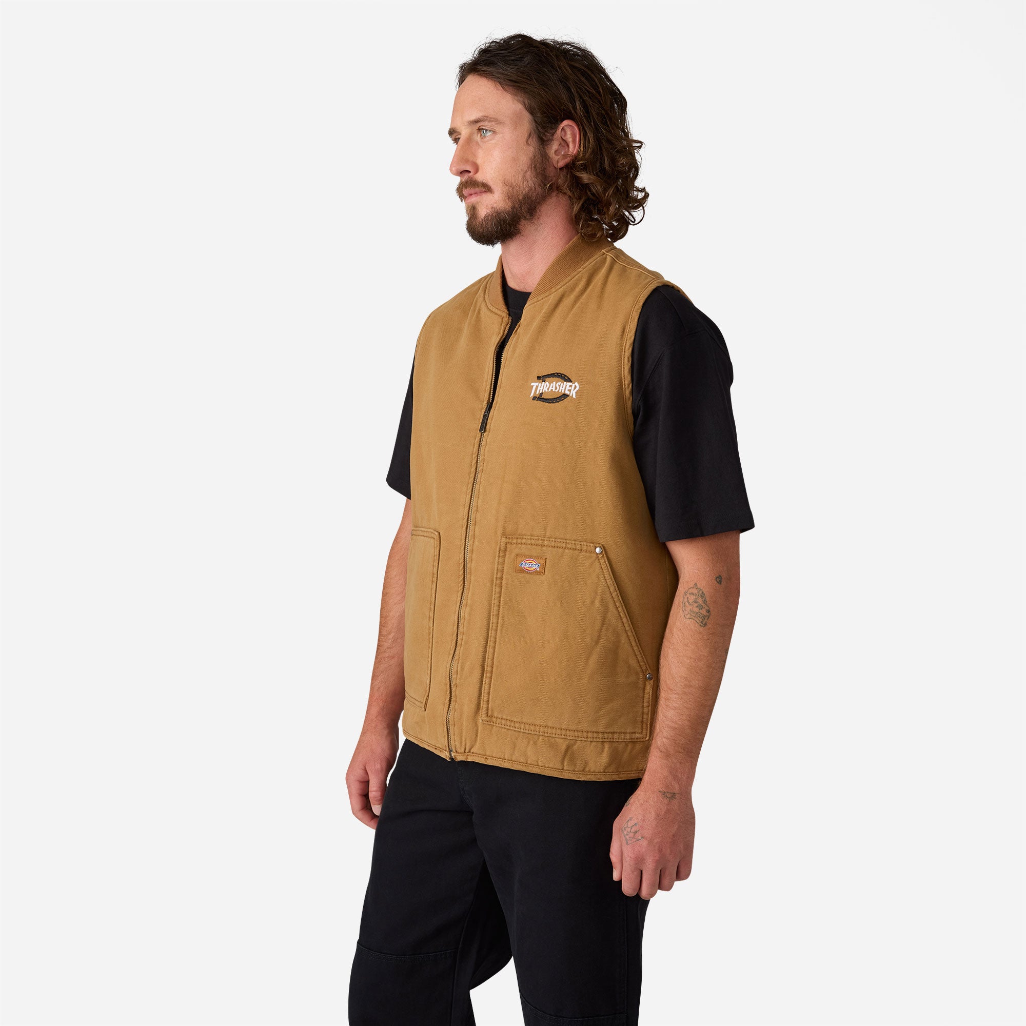 Dickies x Thrasher - Vest - Brown Duck