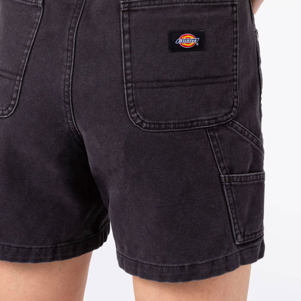 DICKIES - DUCK CANVAS CARPENTER WOMEN SHORT - SW Black