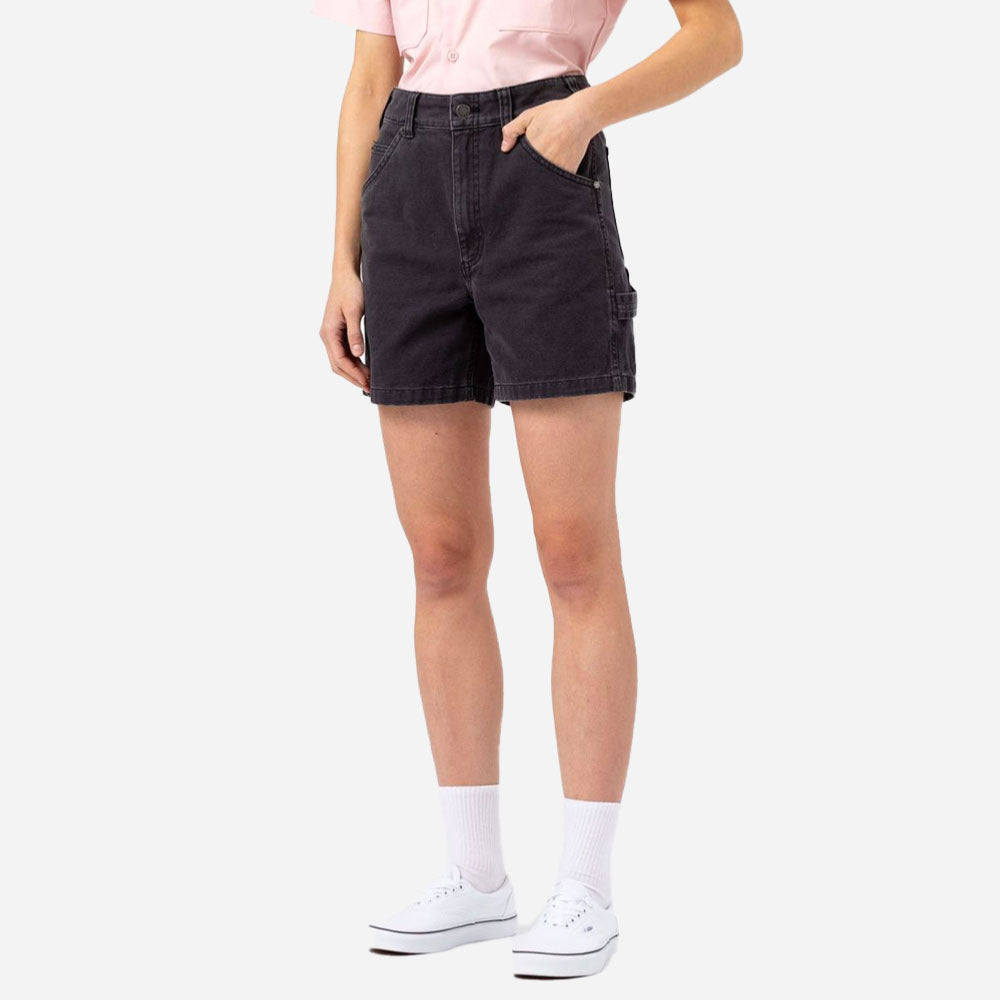 DICKIES - DUCK CANVAS CARPENTER WOMEN SHORT - SW Black