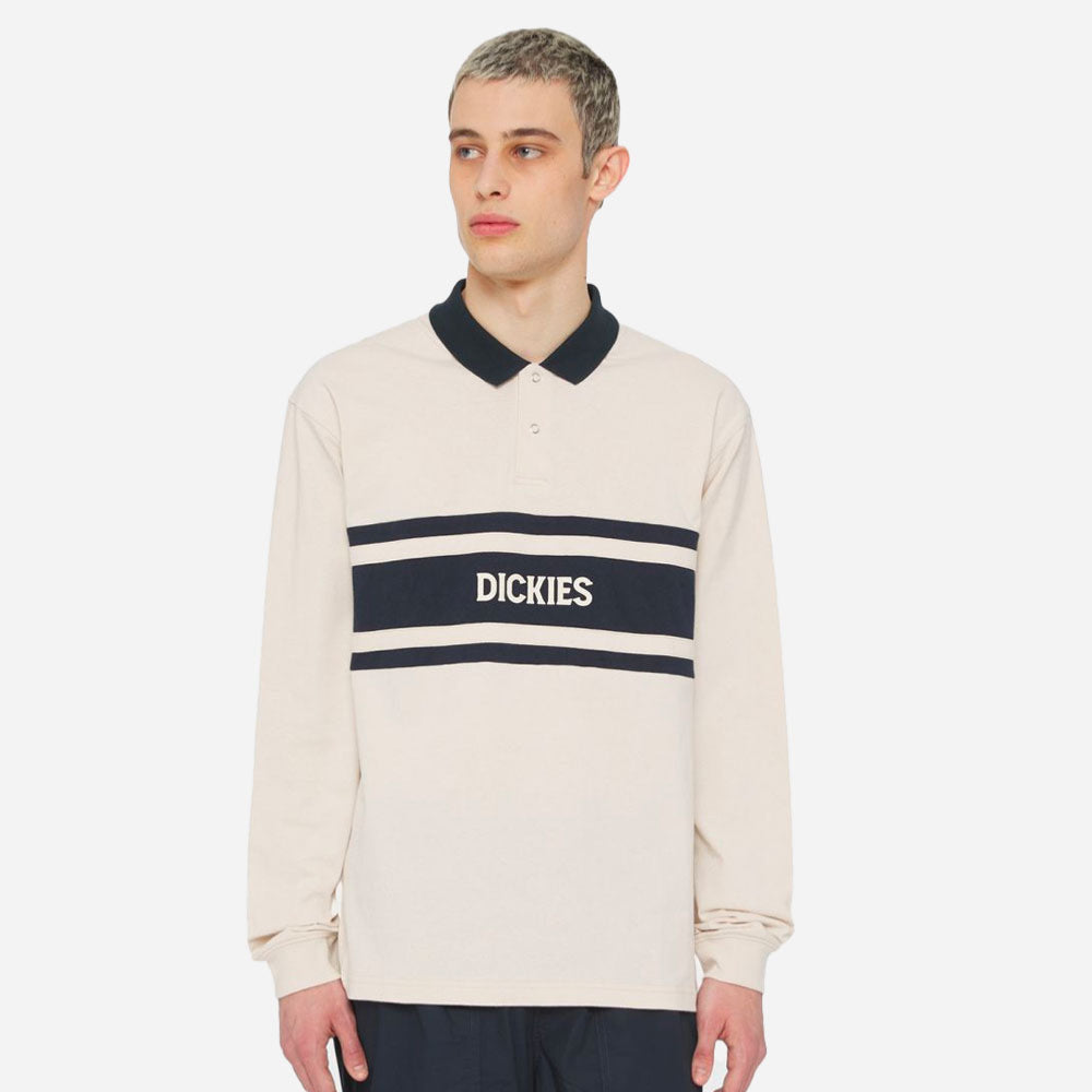 DICKIES - YORKTOWN RUGBY LS - WHITECAP GRAY