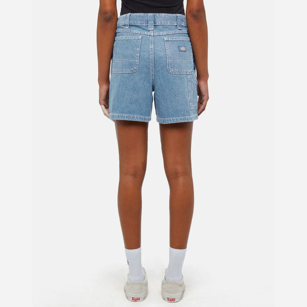 DICKIES - WOMEN DENIM SHORT - VINTAGE AGED BLUE
