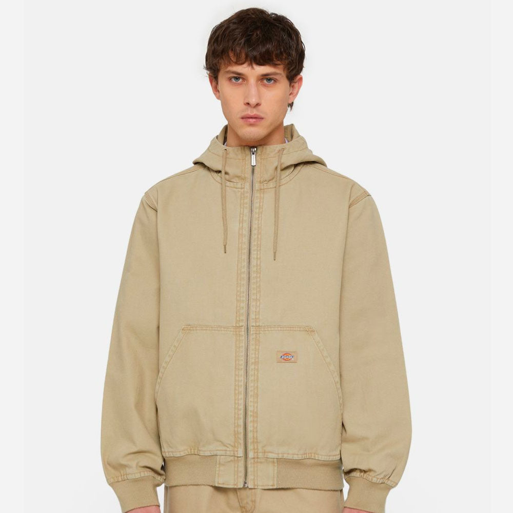 DICKIES - DUCK CANVAS HOODED UNLINED JACKET - SW DESERT SAND
