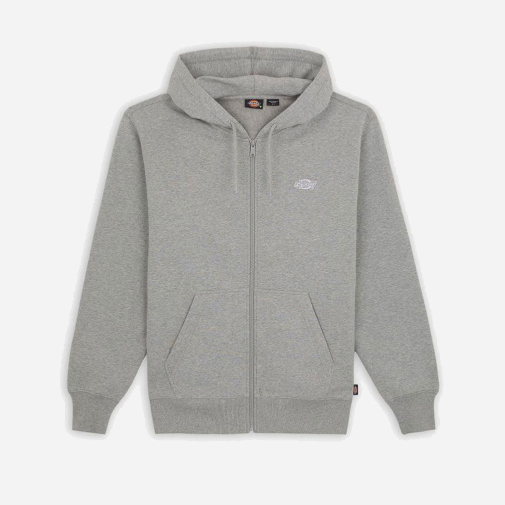 DICKIES - SUMMERDALE ZIP THROUGH HOODIE - Grey Melange