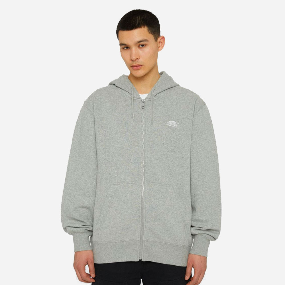 DICKIES - SUMMERDALE ZIP THROUGH HOODIE - Grey Melange