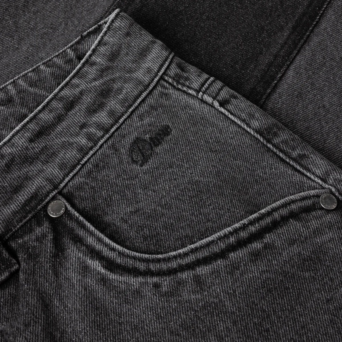 Dime - Baggy Denim Pants - Knowtomatic Black