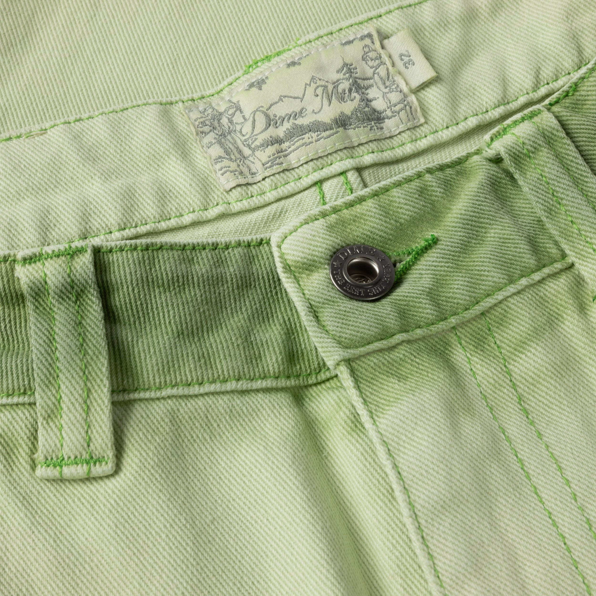 DIME - Classic Baggy Denim Pants - Matcha