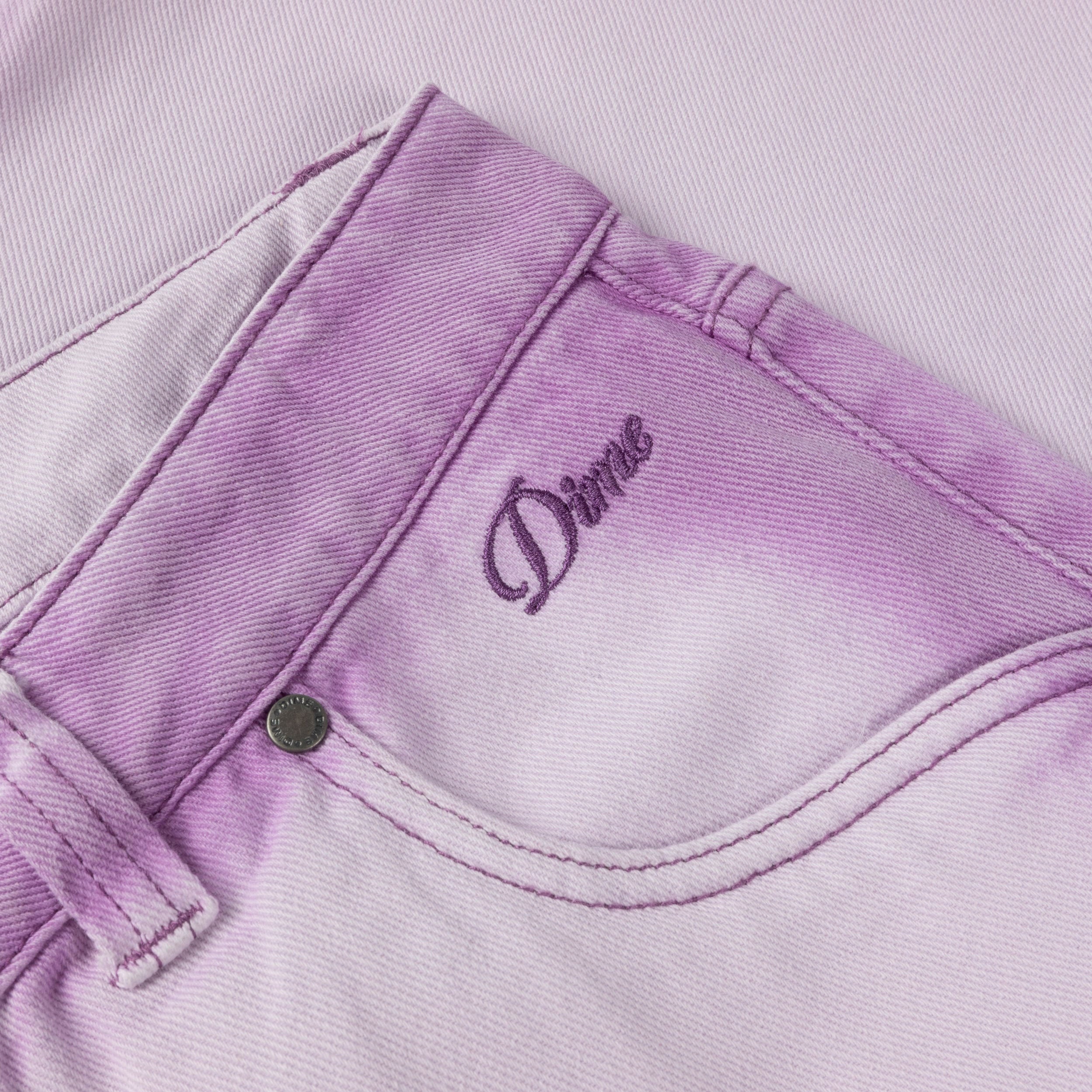 DIME - Classic Relaxed Denim Pants - Violet
