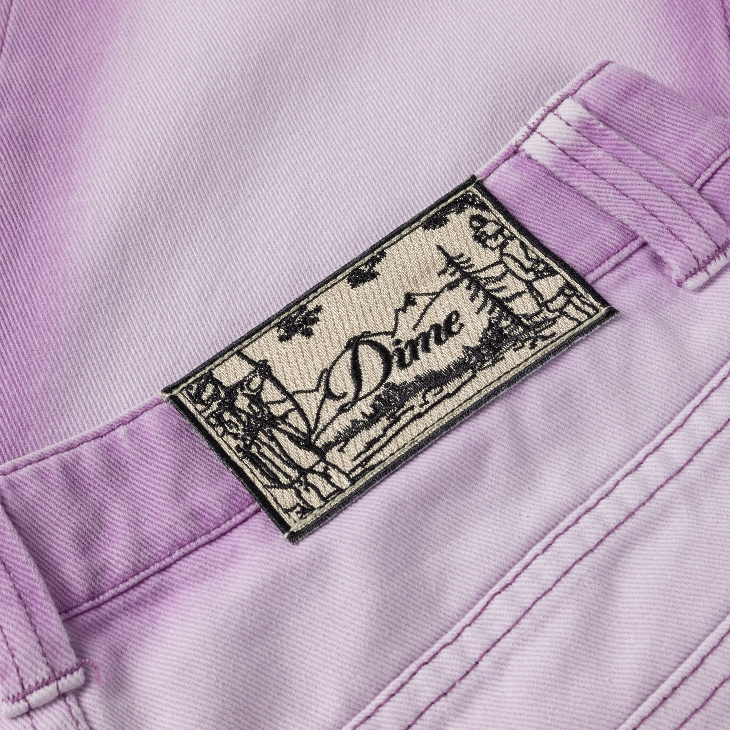 DIME - Classic Relaxed Denim Pants - Violet