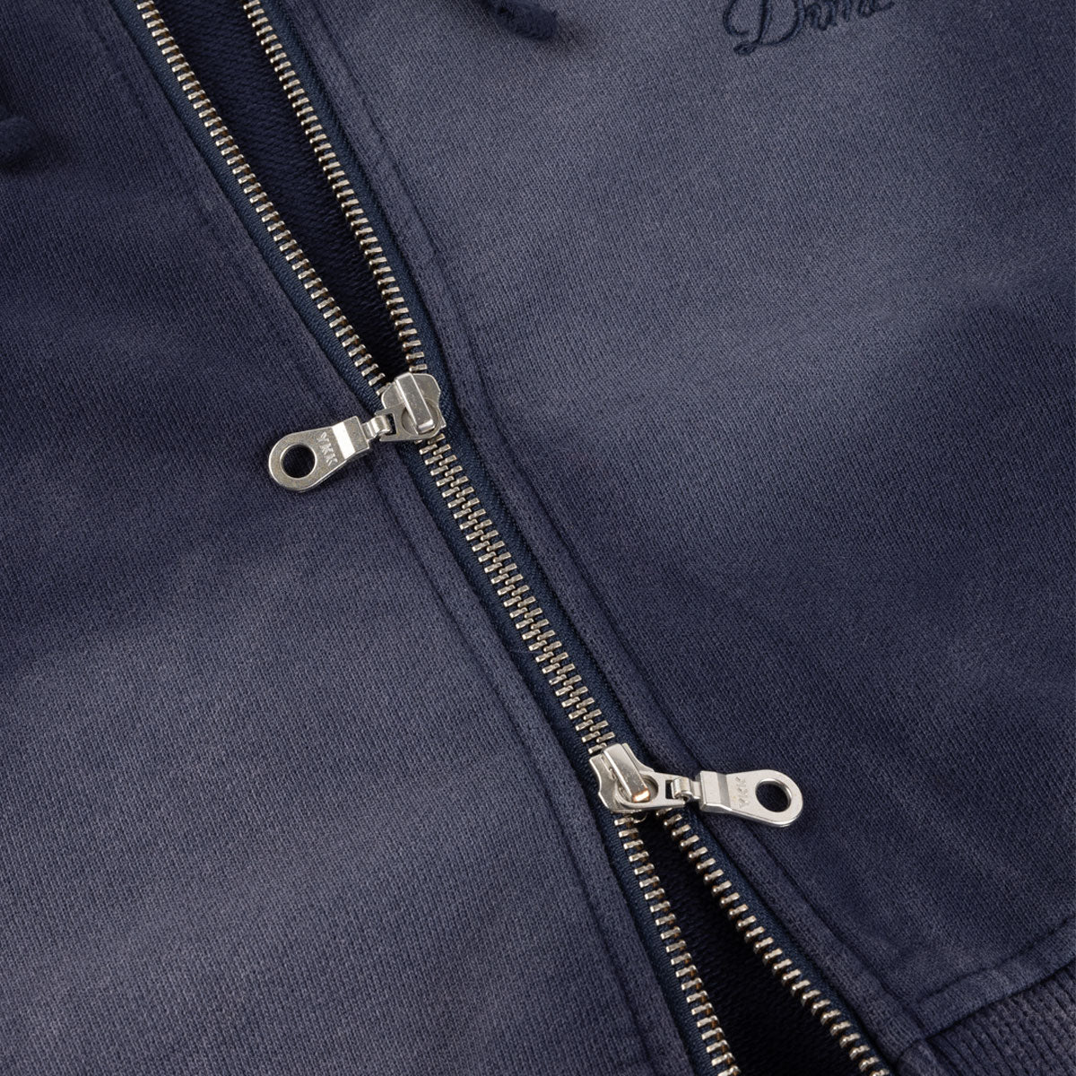 Dime - Croped Zip Hoodie - Navy Washed