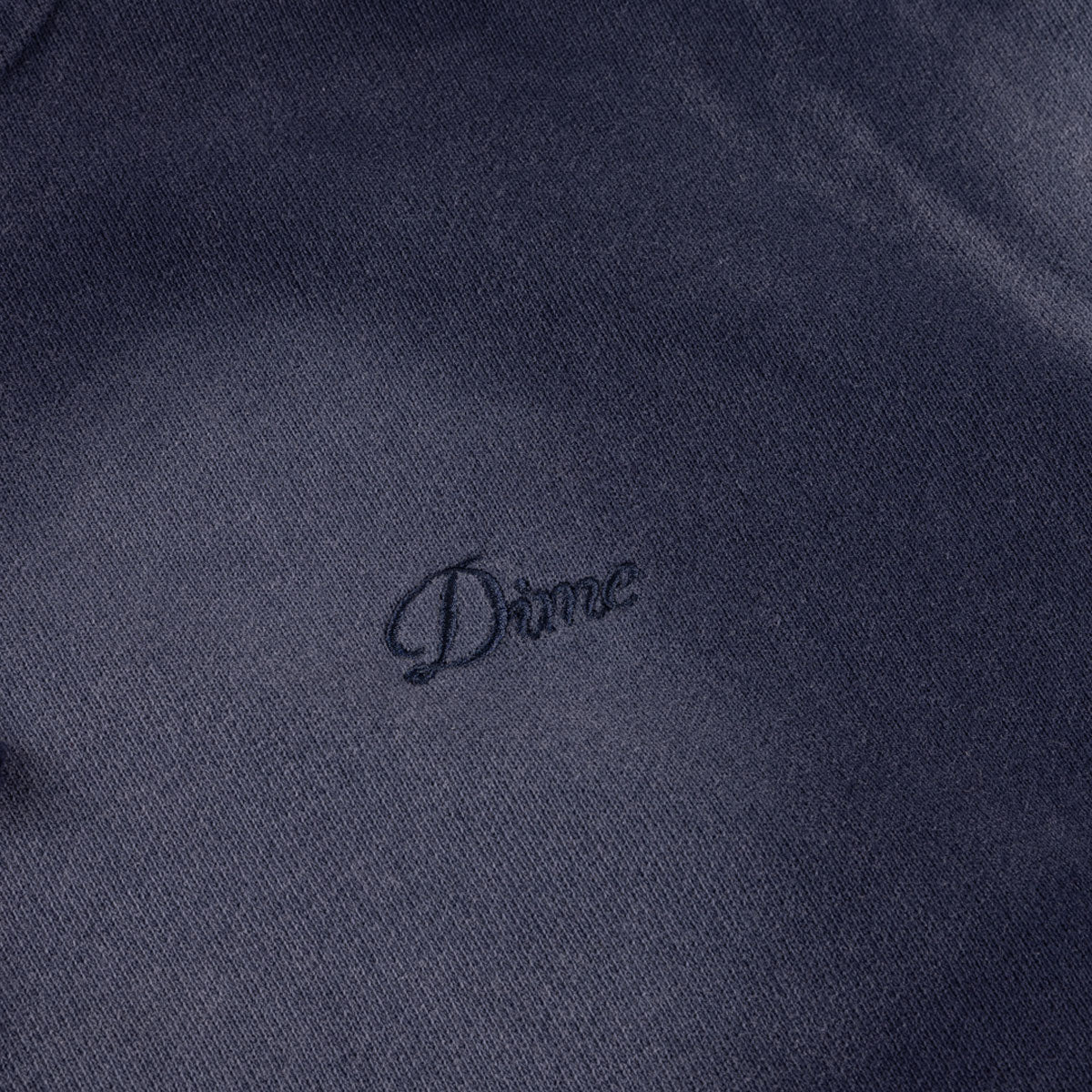 Dime - Croped Zip Hoodie - Navy Washed