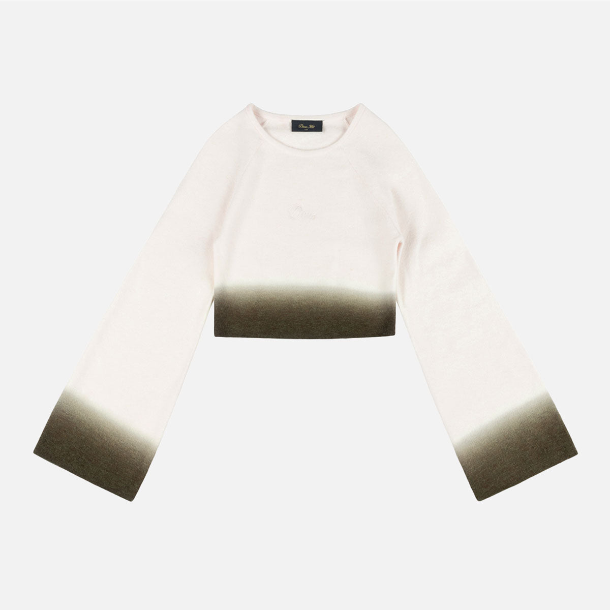 Dime - Cropped Mohair Knit - Gradient Cream