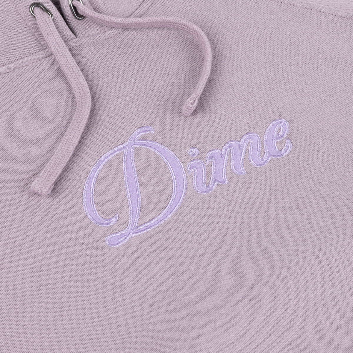 Dime - Cursive Hoodie - Plum Gray