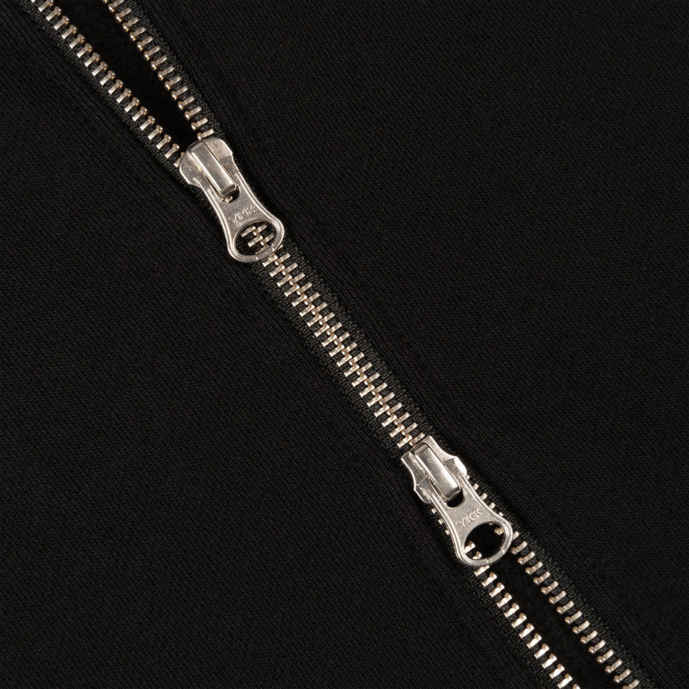 DIME - CURSIVE SMALL LOGO ZIP HOODIE - Black