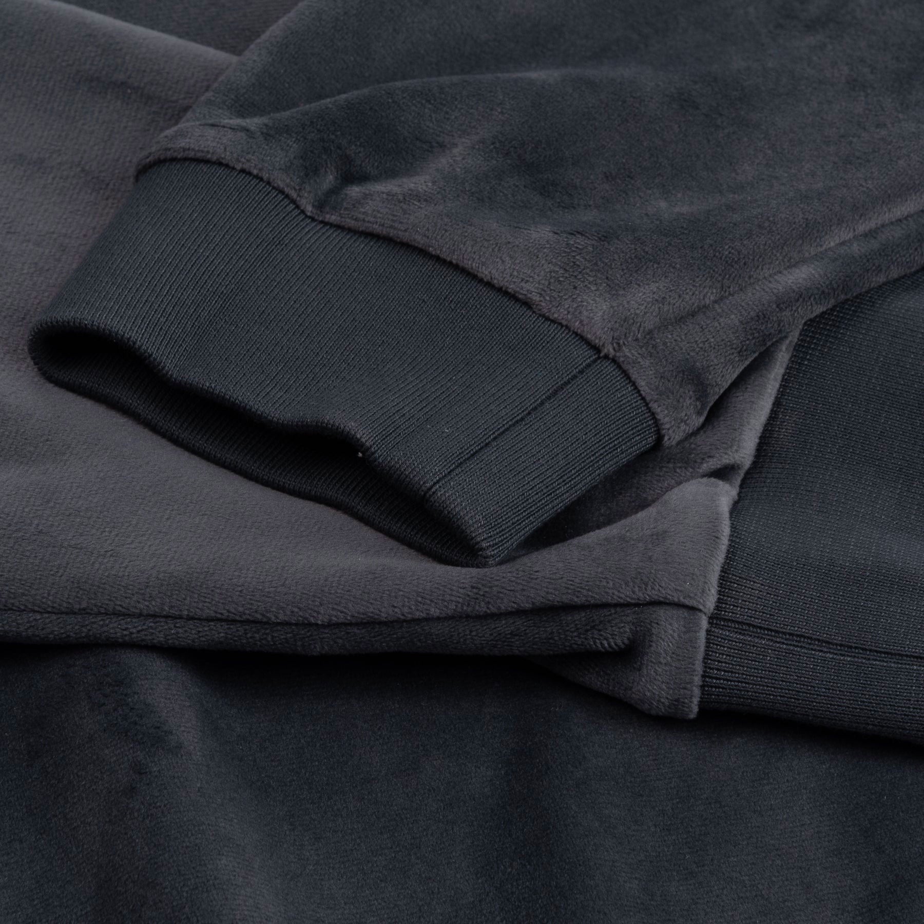 DIME - CREWNECK CURSIVE VELVET- Smoke