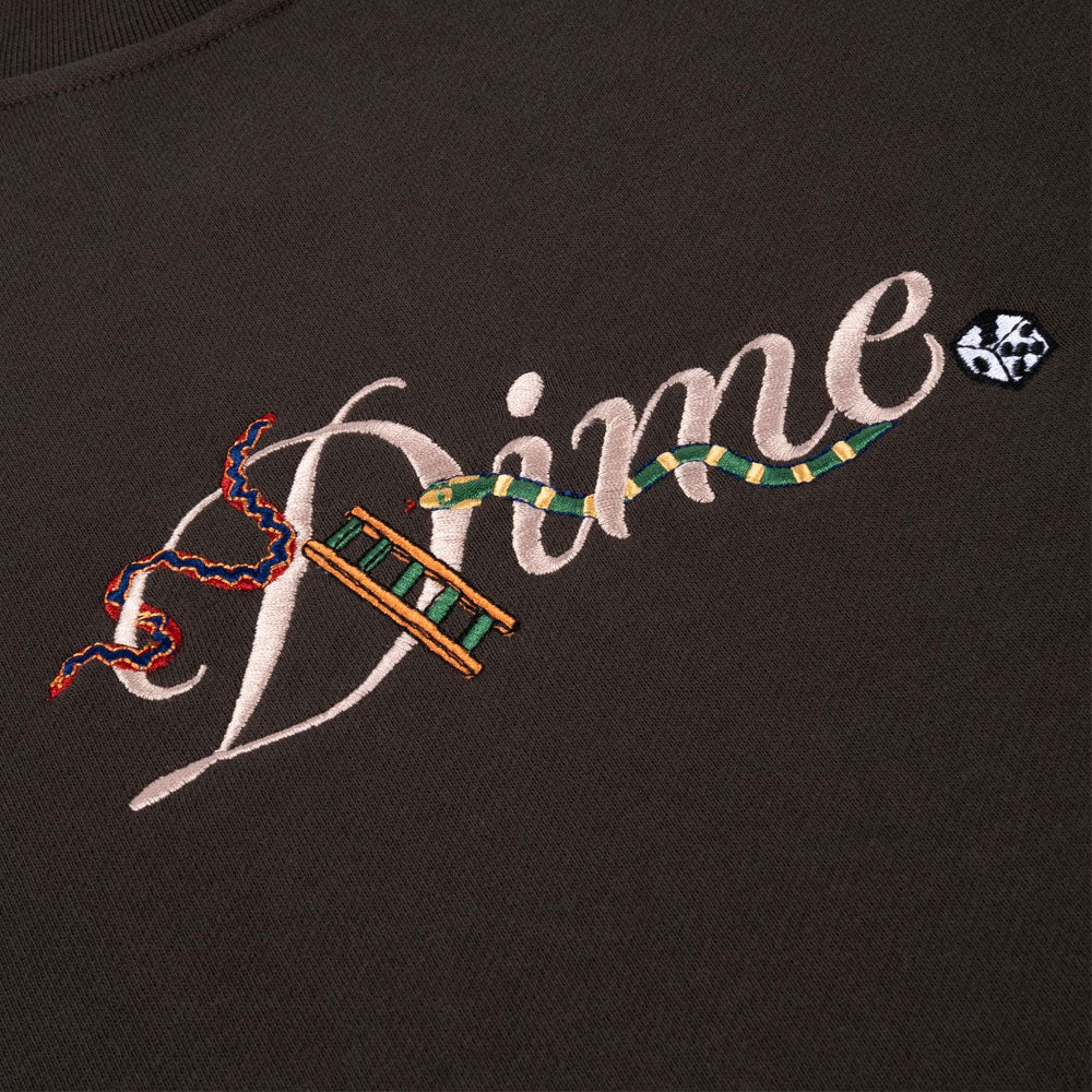 DIME - CREWNECK CURSIVE SNAKE - VINTAGE BLACK