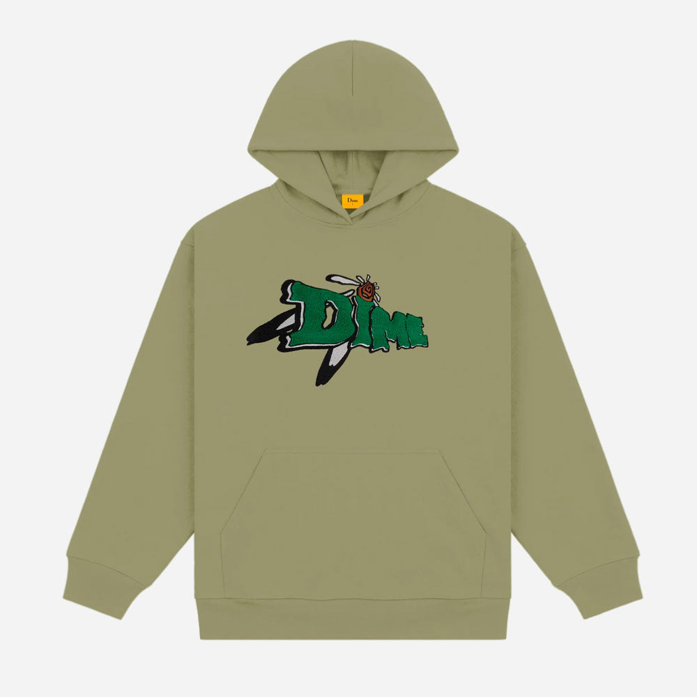 DIME - ENCINO CHENILLE HOODIE - Army green