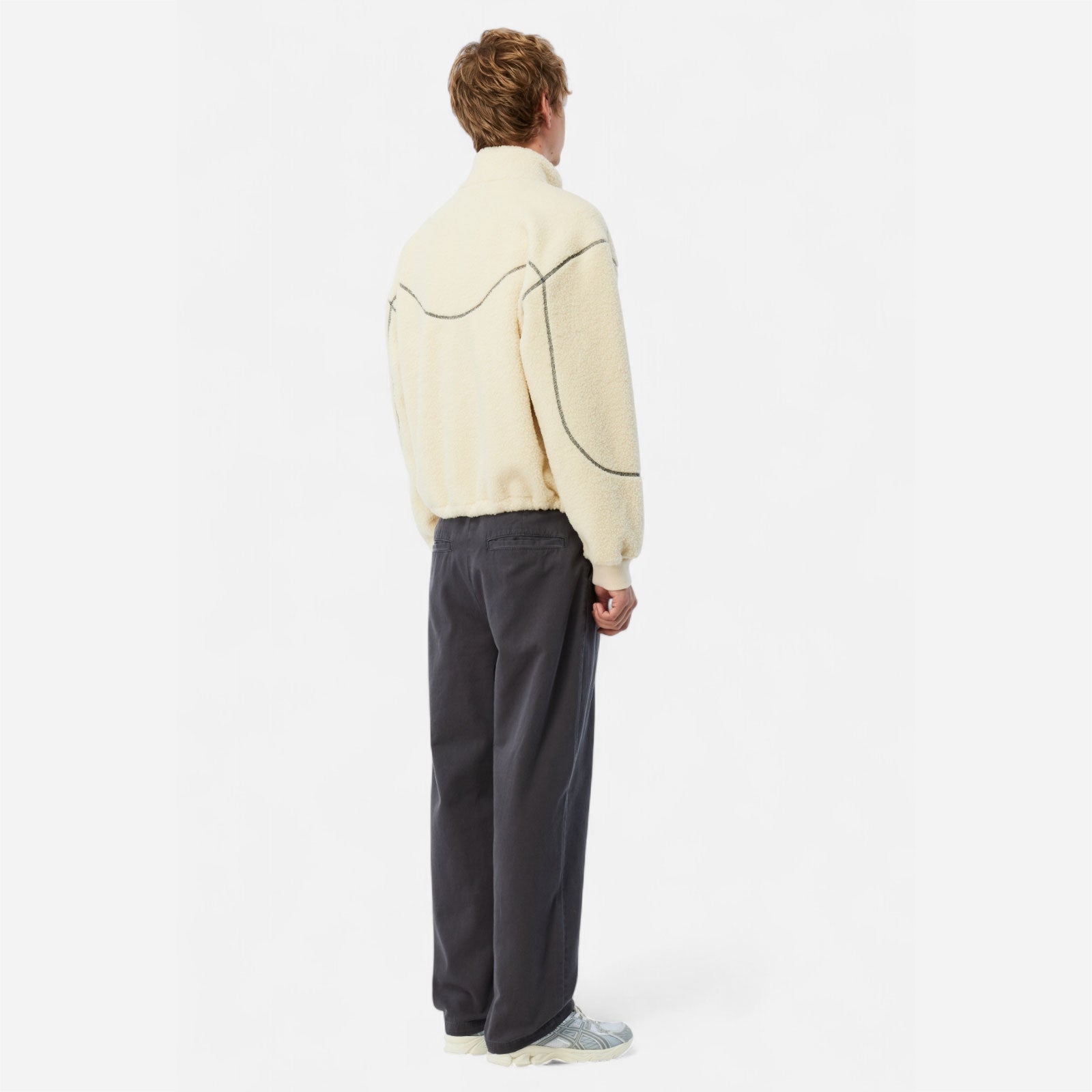 Dime - Polar Fleece Sherpa Zip - Cream