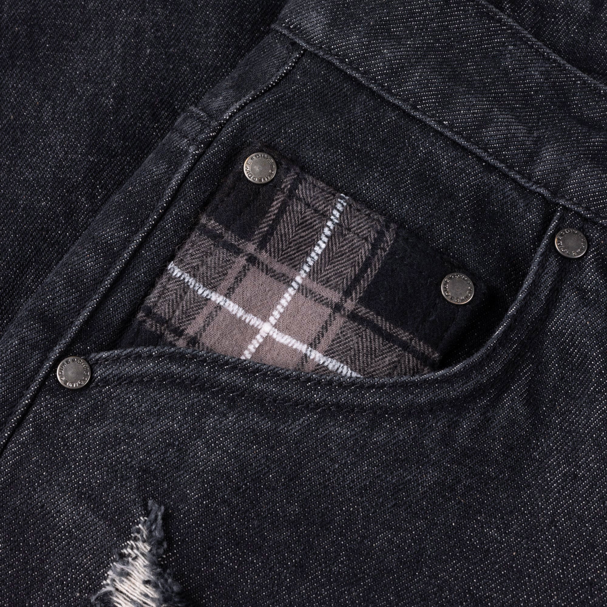 DIME - Secret Baggy Denim Pants - Black washed