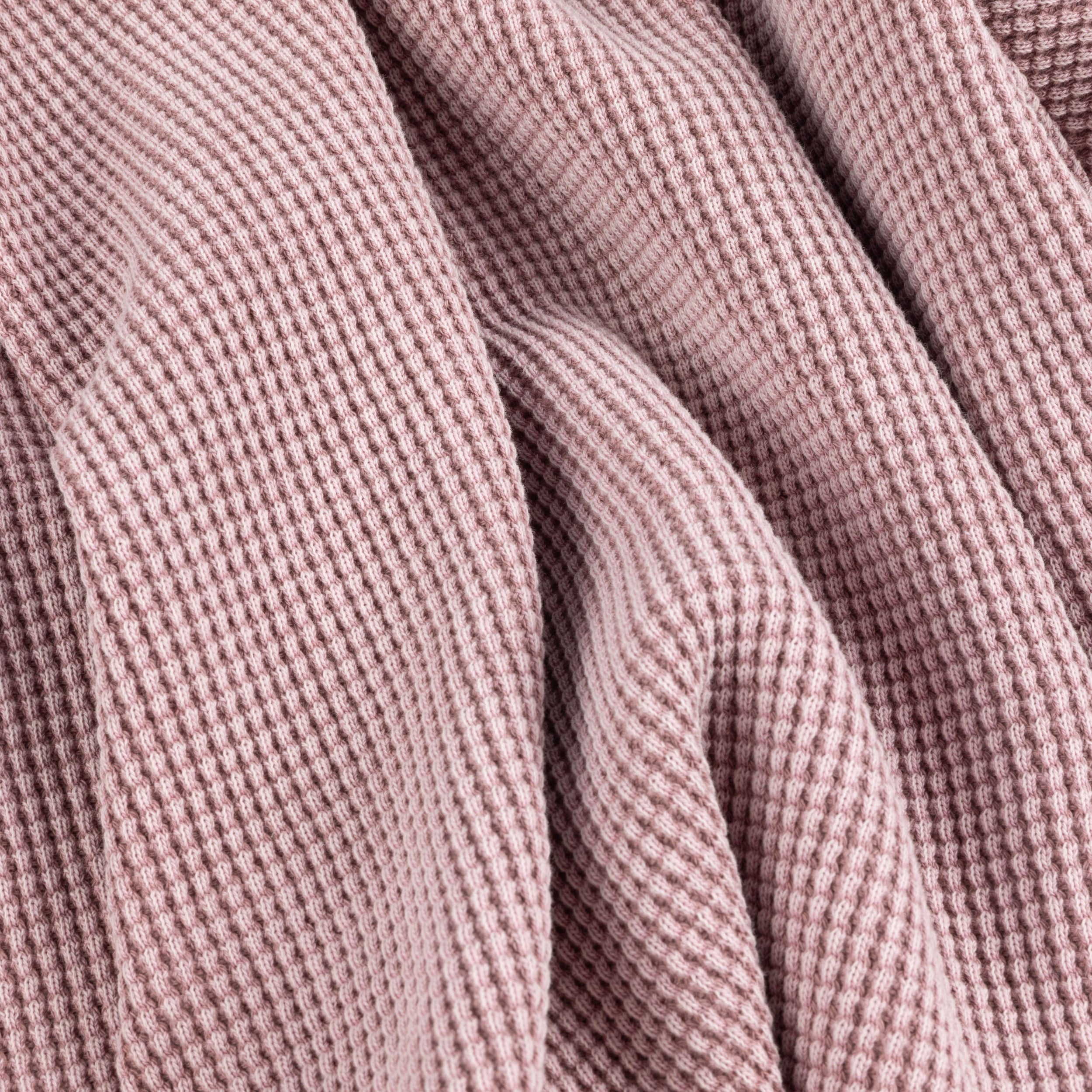 DIME - PREMIUM WAFFLE ZIP HOODIE - Faded Mauve