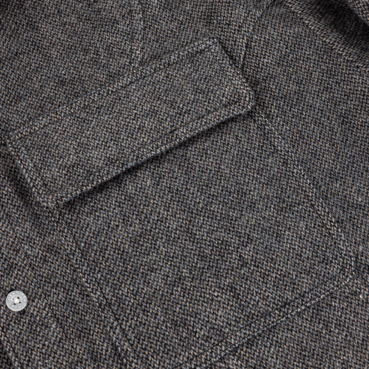 Dime - Wool Overshirt - Silver