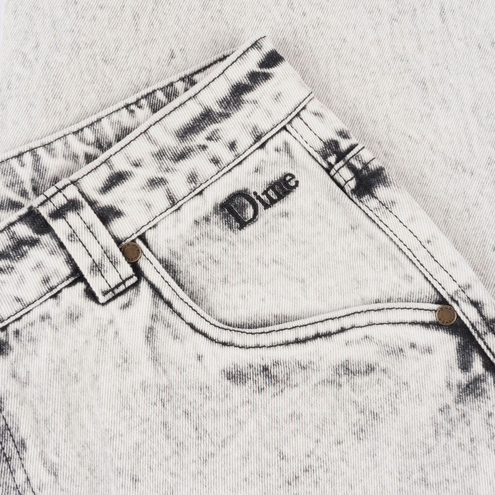 DIME - CLASSIC BAGGY DENIM PANTS - Smoke White
