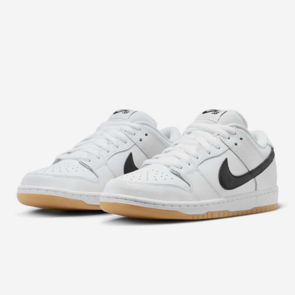 NIKE SB - DUNK LOW PRO ISO - White - Black - White - Gum Light Brown