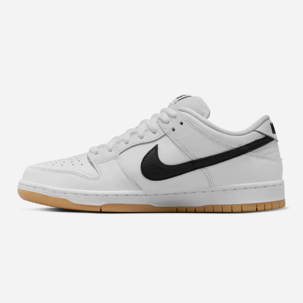 NIKE SB - DUNK LOW PRO ISO - White - Black - White - Gum Light Brown