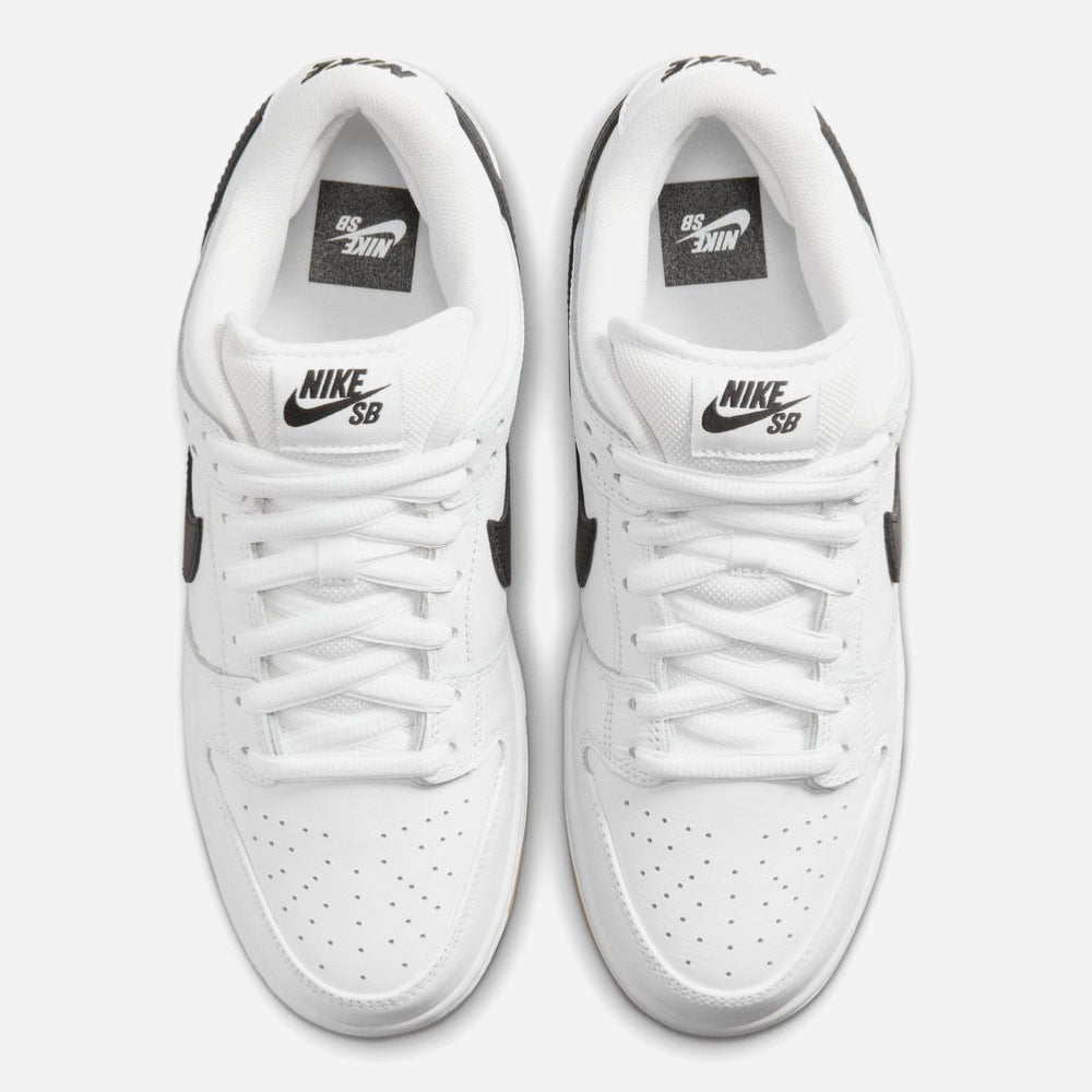 NIKE SB - DUNK LOW PRO ISO - White - Black - White - Gum Light Brown