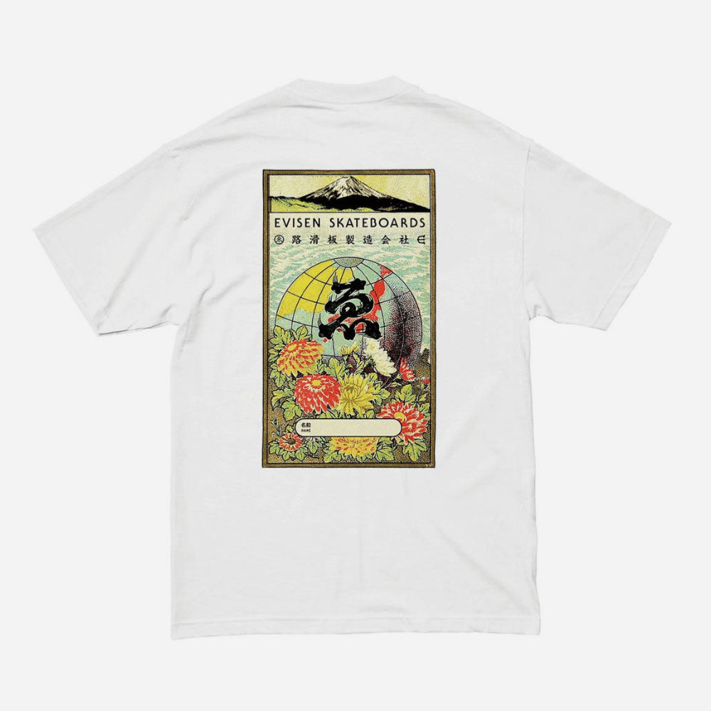 Evisen - Globe Label Tee - White