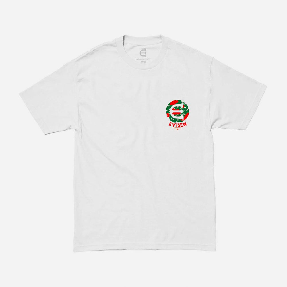 EVISEN -TSUBAKI LOGO TEE - White
