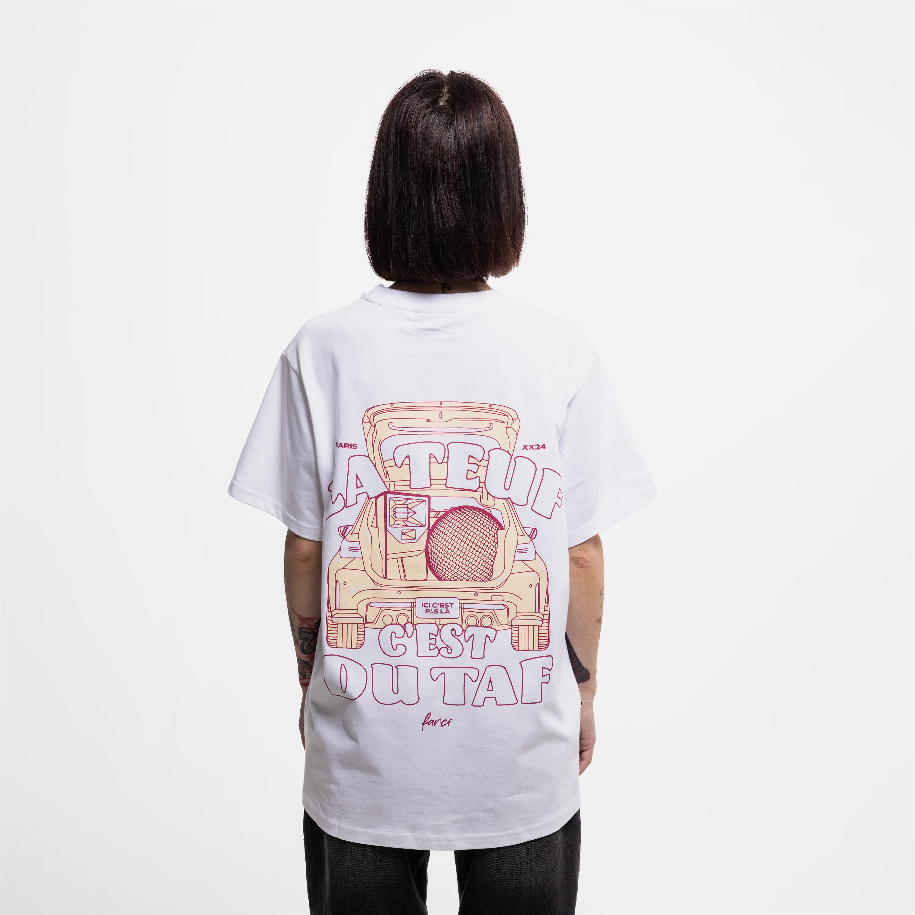 Farci T-shirt - Teuf Tee White (La Teuf c'est du Taf)