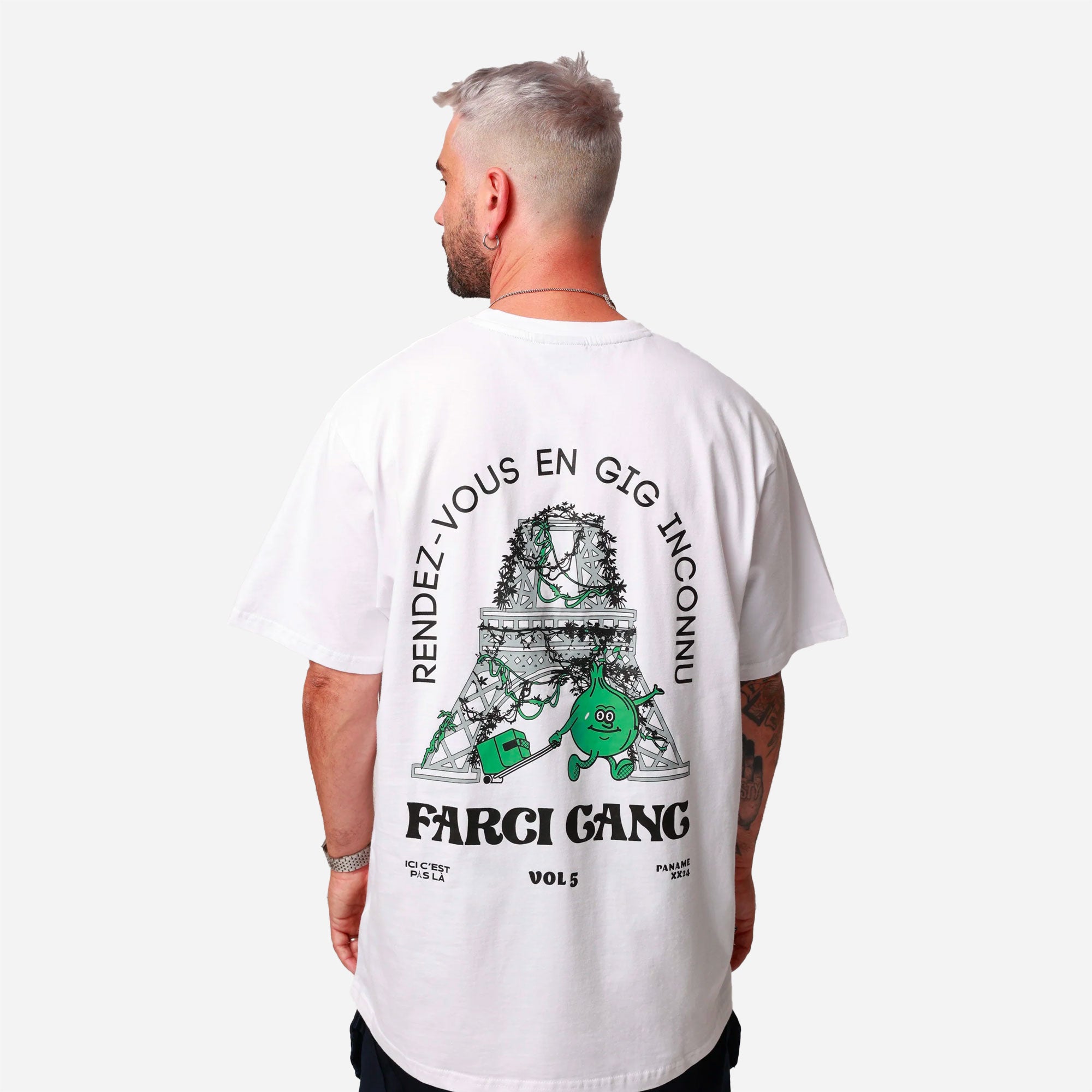 FARCI - GANG 5 TEE - White