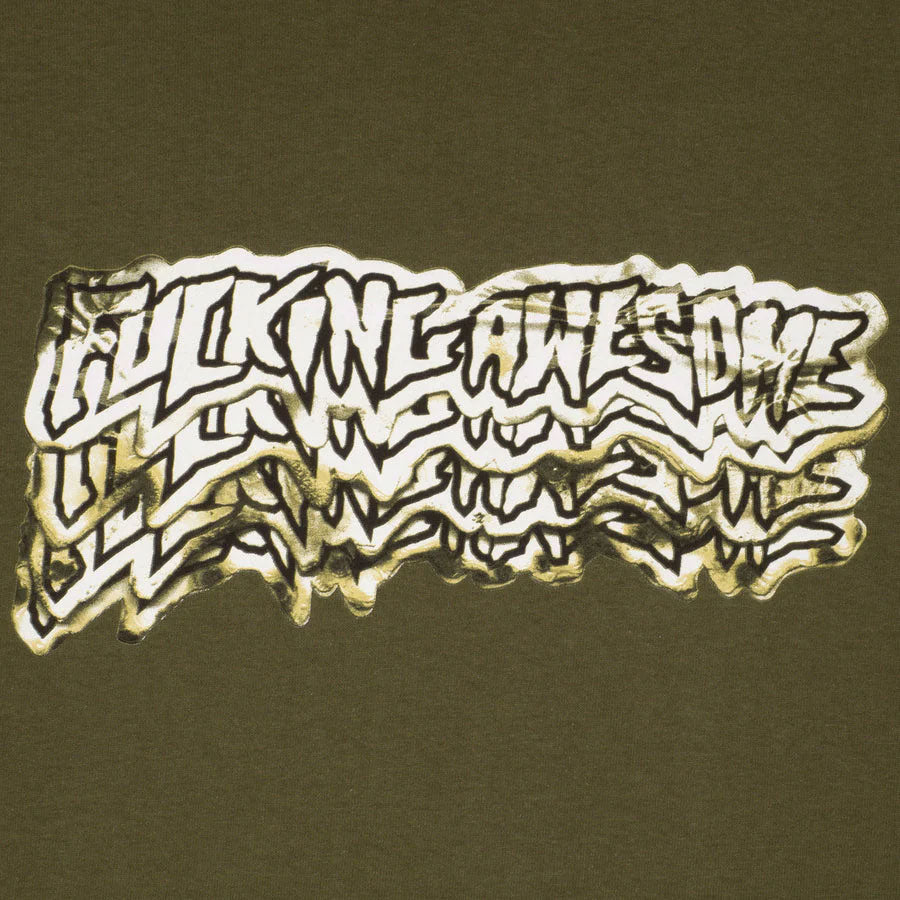 Fucking Awesome - Burnt Stamp Tee - Olive