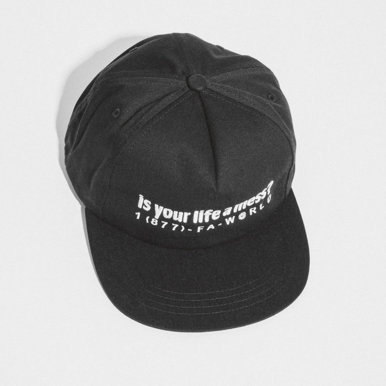 Fucking Awesome - Is your life a mess ? 6 Panel Snapback - Black