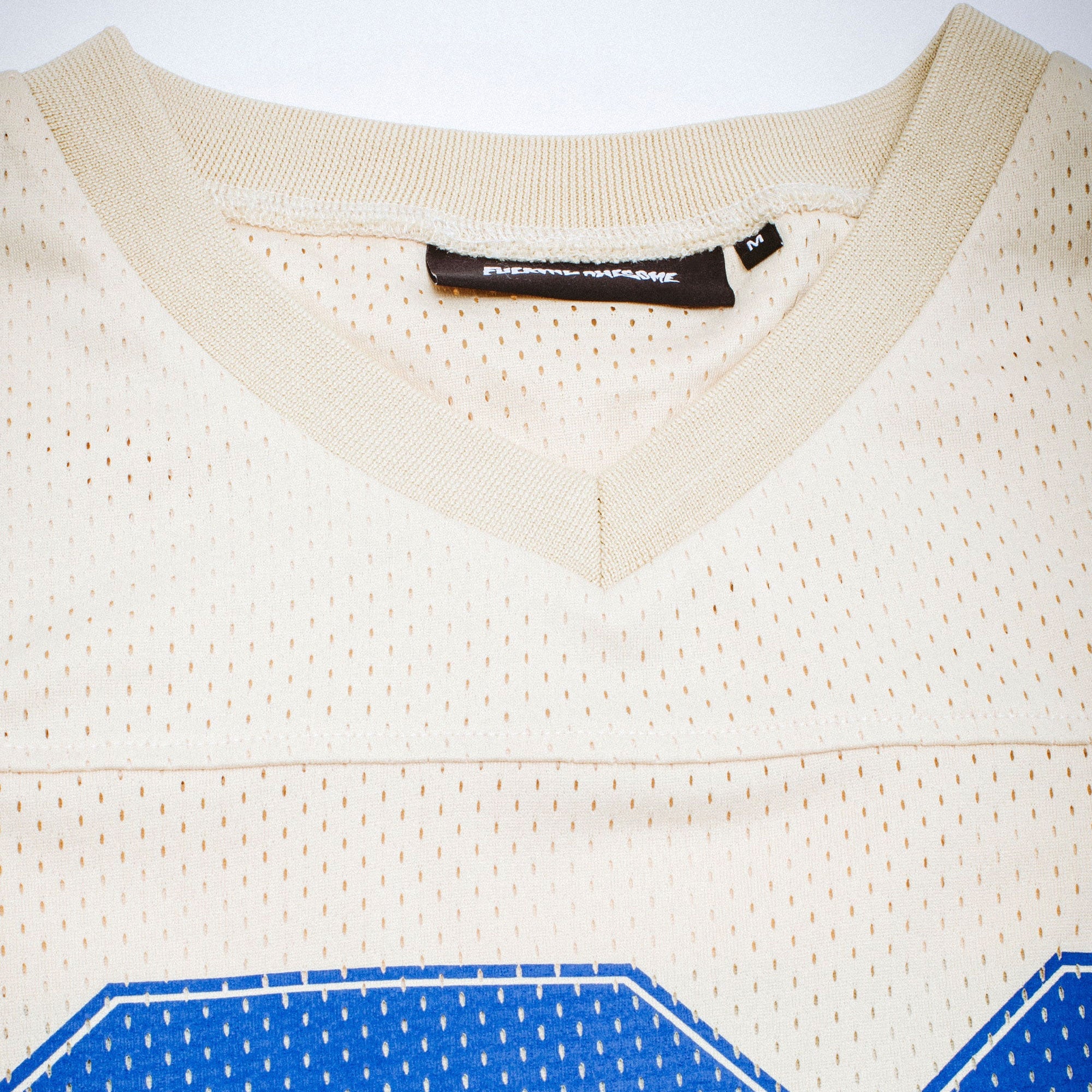 Fucking Awesome - Stamp Logo Practice Jersey - Cream / Blue
